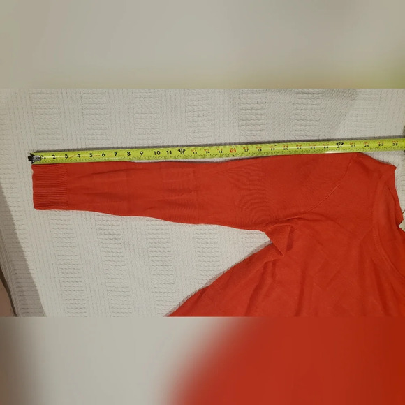 Mesh Tonal Stripped Orange Top Fall HALLOWEEN - Picture 7 of 14